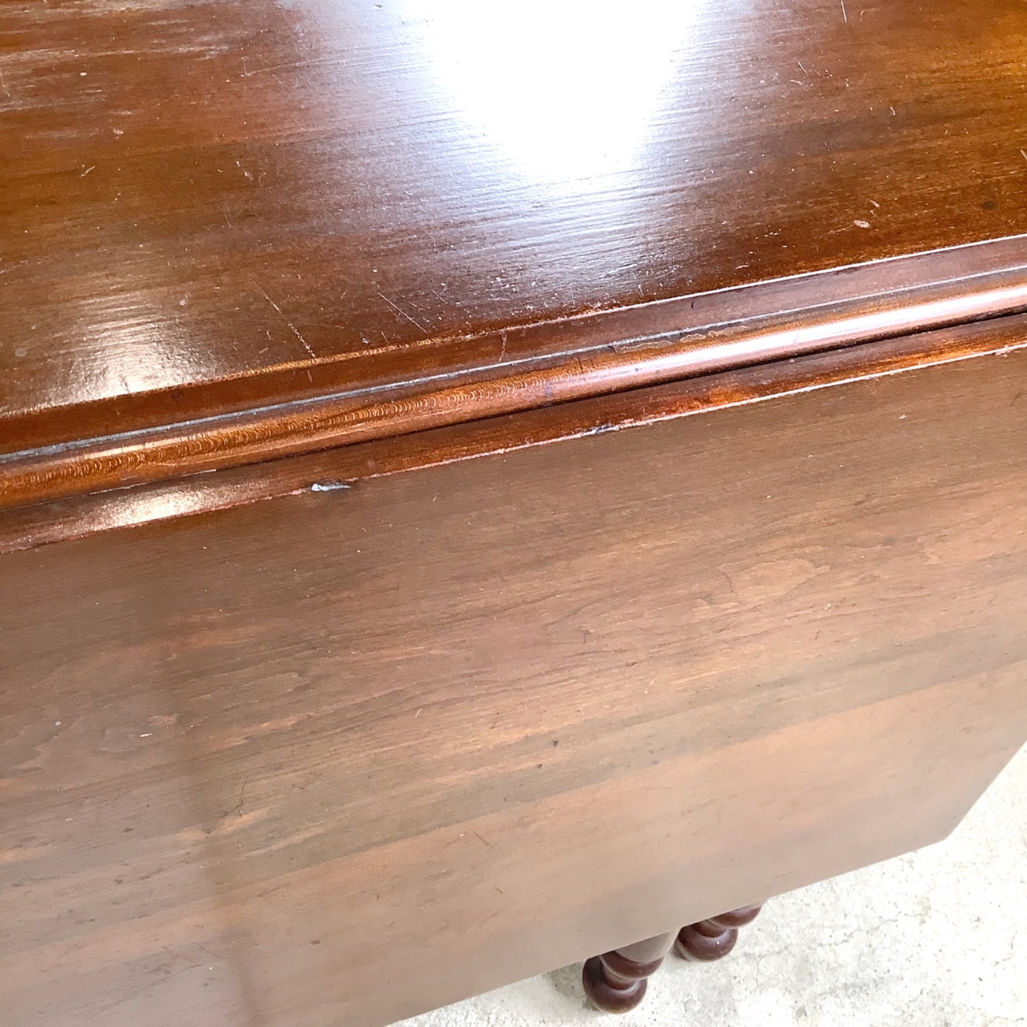 American Empire-Style Walnut Drop-Leaf Table - image-14