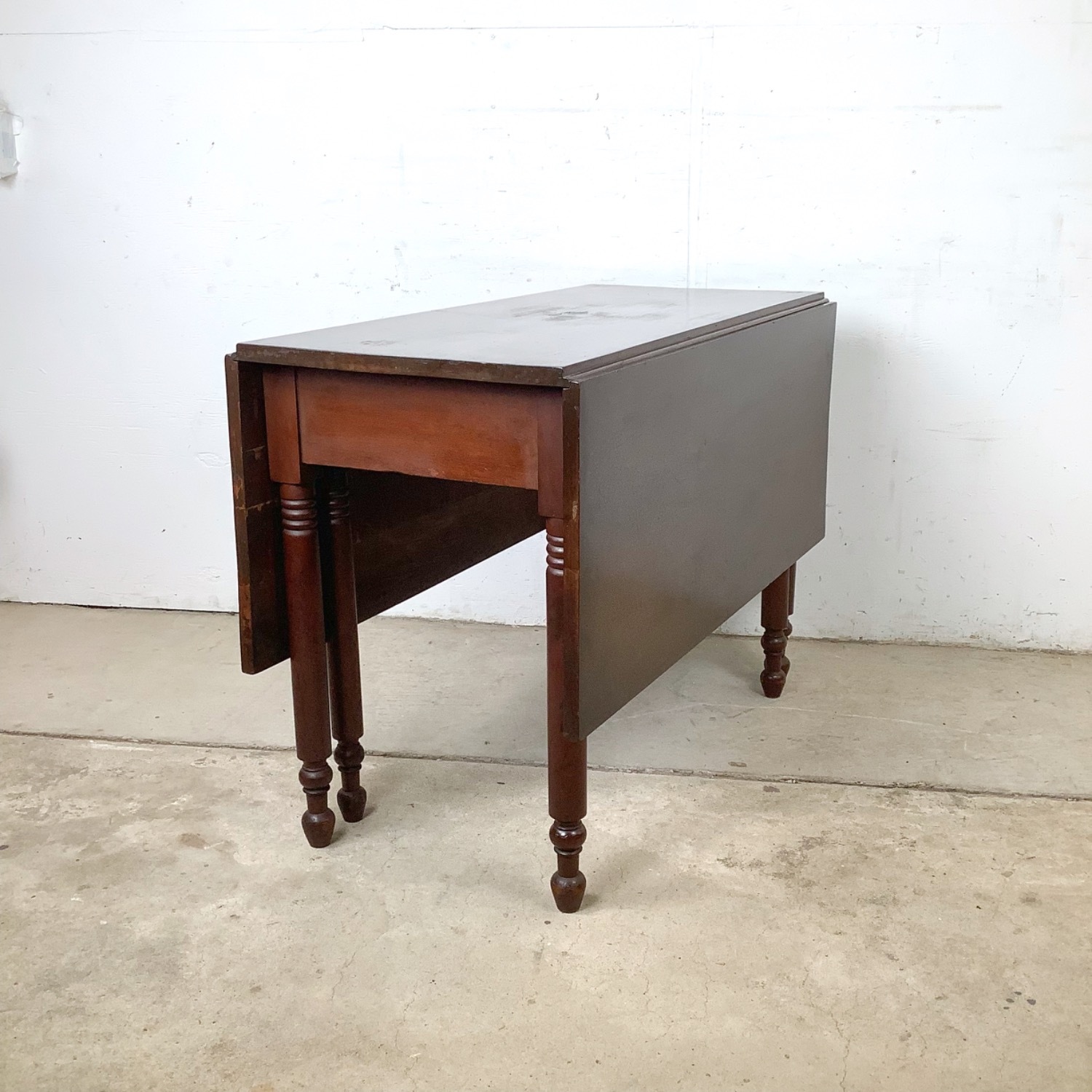 American Empire-Style Walnut Drop-Leaf Table - image-18