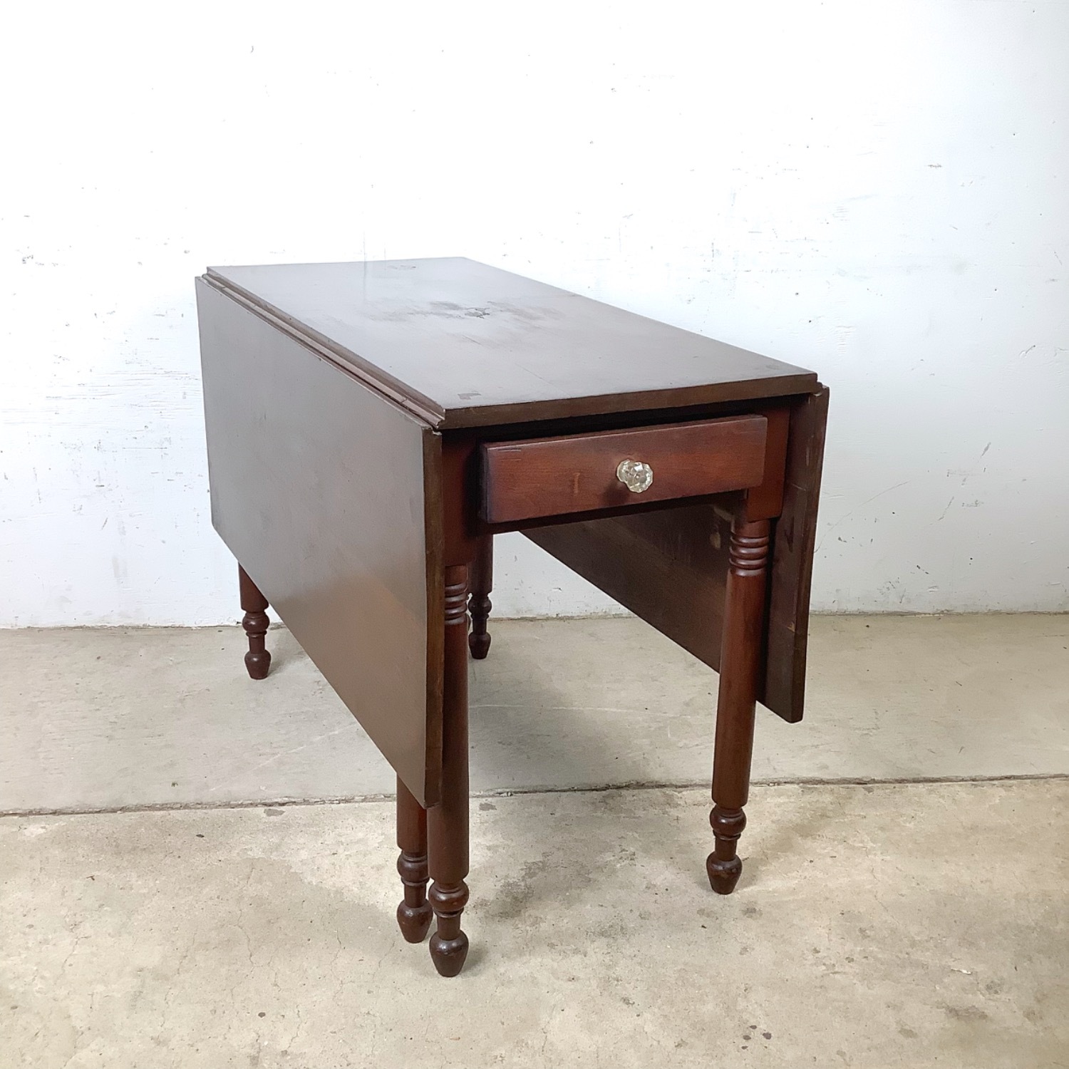 American Empire-Style Walnut Drop-Leaf Table - image-19