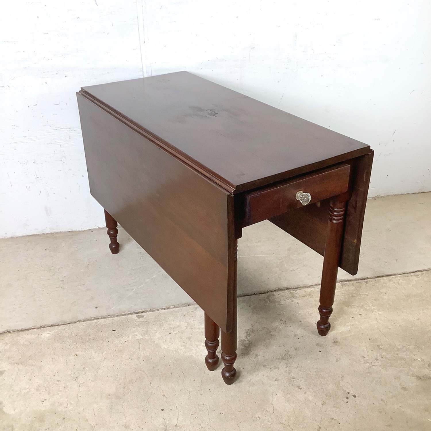 American Empire-Style Walnut Drop-Leaf Table - image-22