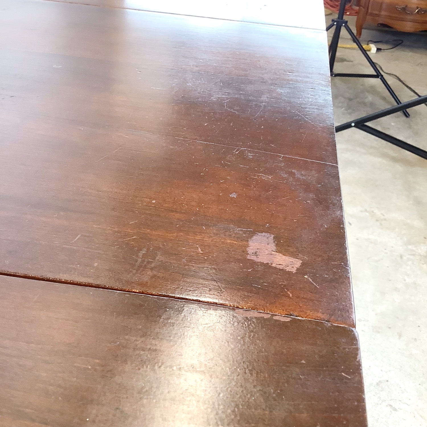 American Empire-Style Walnut Drop-Leaf Table - image-9
