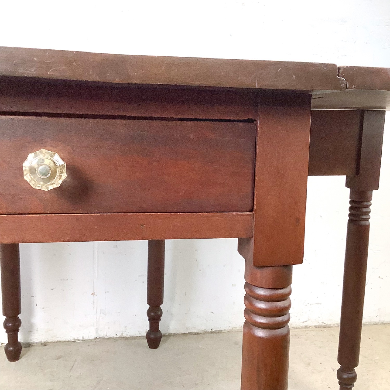 American Empire-Style Walnut Drop-Leaf Table - image-6