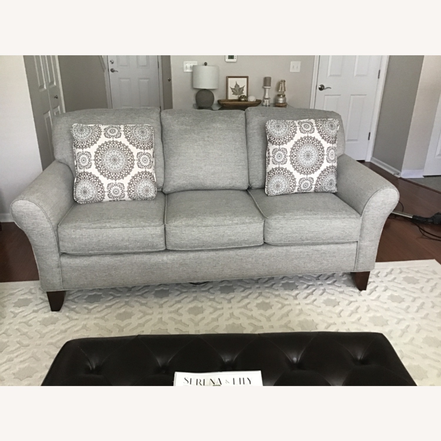 Flexsteel Light Gray 3+ Seater Sofa - image-1