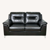 Black Leather Sofa