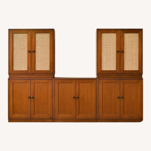 Used Wall System (Five Pieces) Chestnut but Paintable for sale on AptDeco