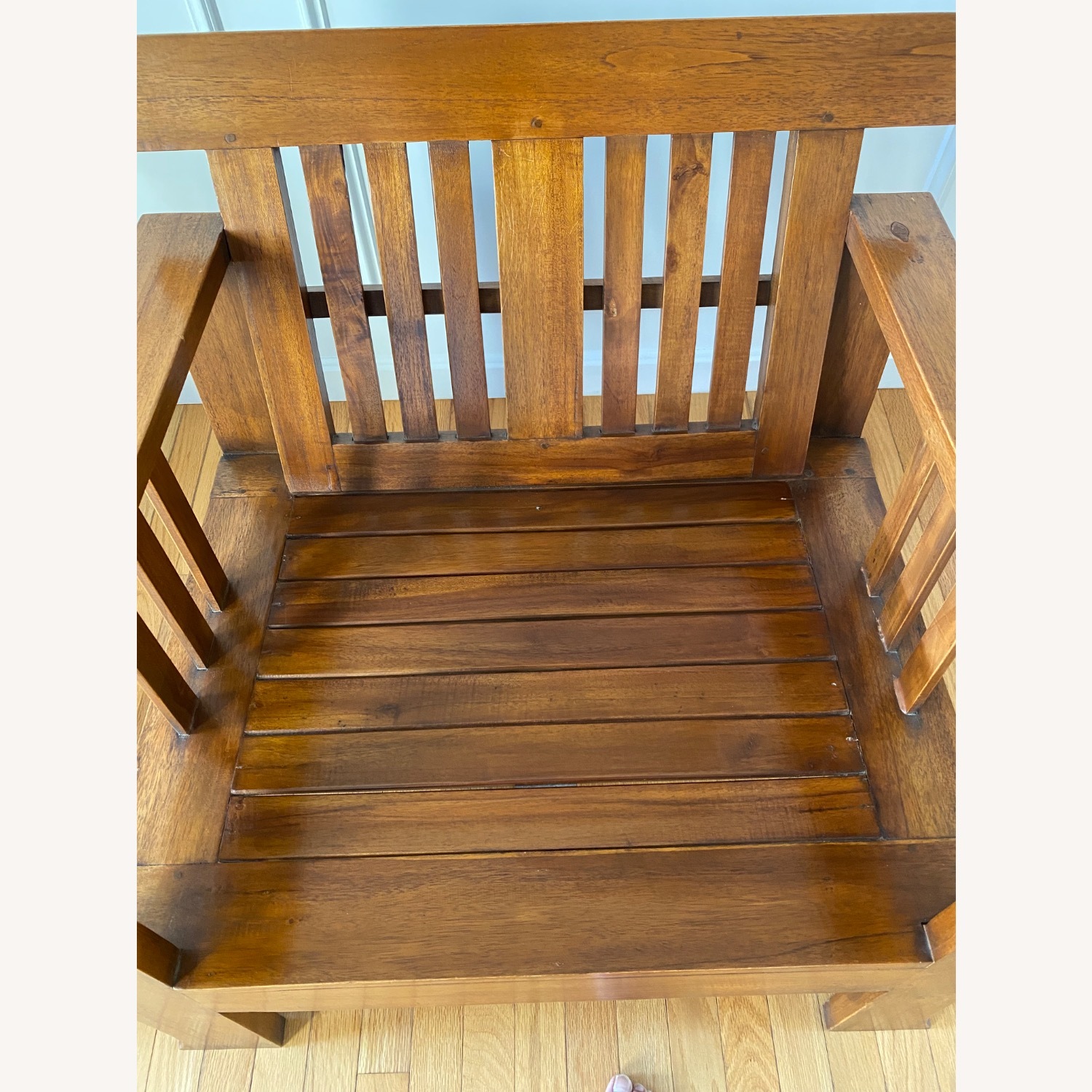 Javanese Indonesian Style Jati Wood Armchair - image-2