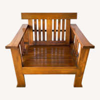 Javanese Indonesian Style Jati Wood Armchair