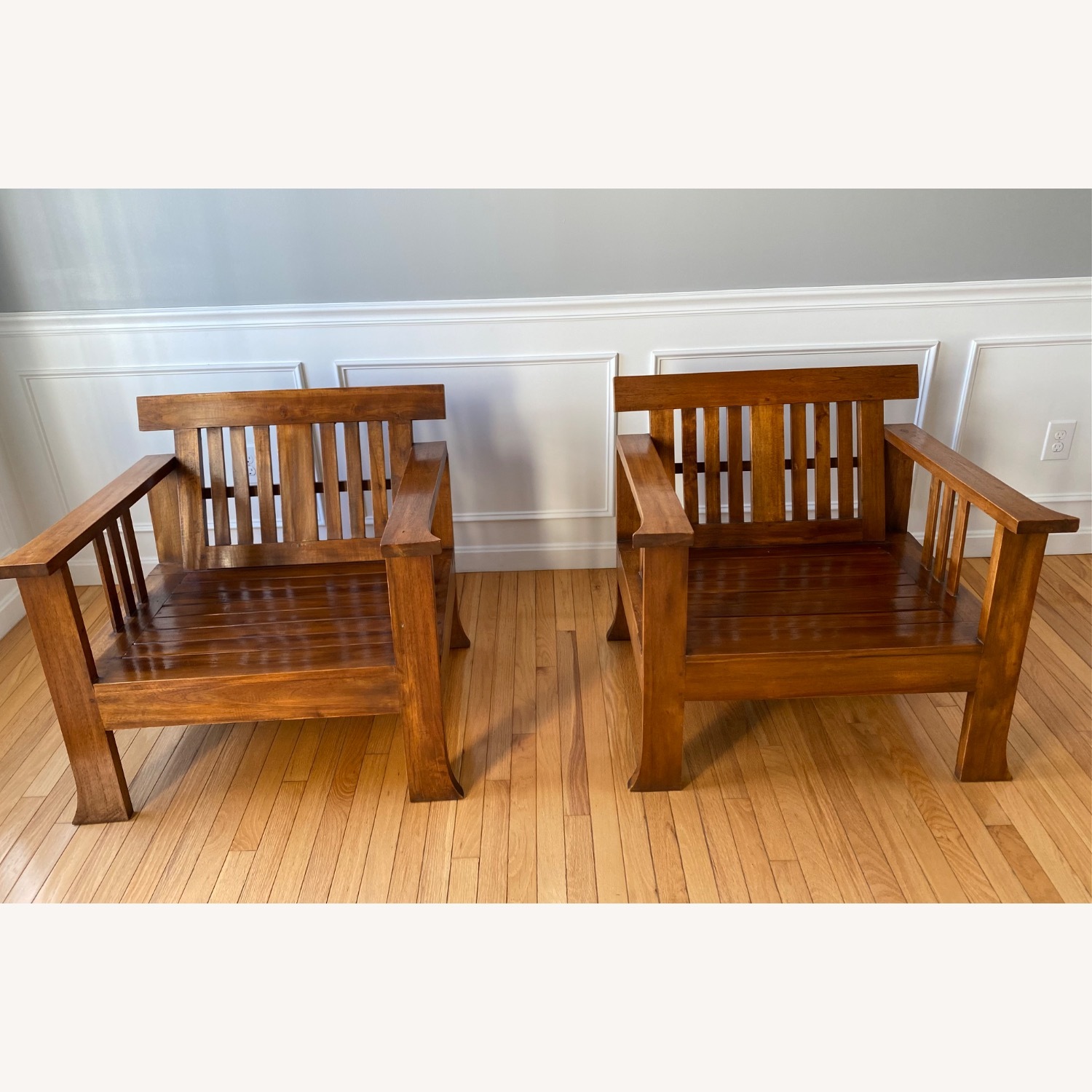 Javanese Indonesian Style Jati Wood Armchair - image-6