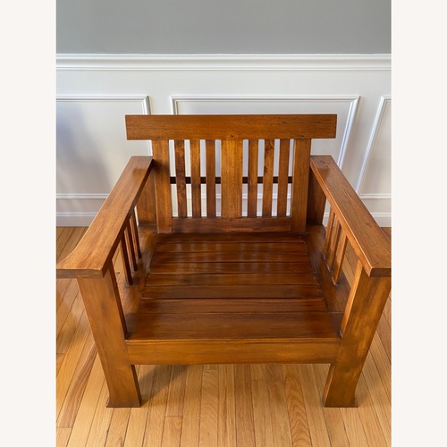 Used Javanese Indonesian Style Jati Wood Armchair for sale on AptDeco