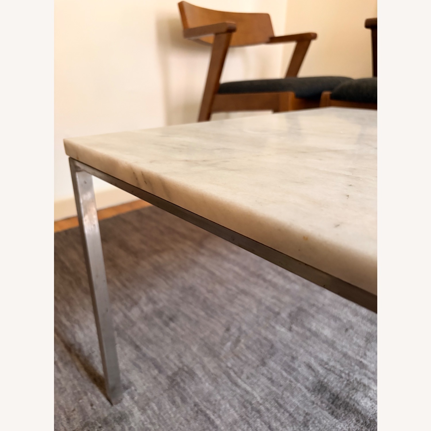 Organic Modernism White Marble Coffee Table - image-4