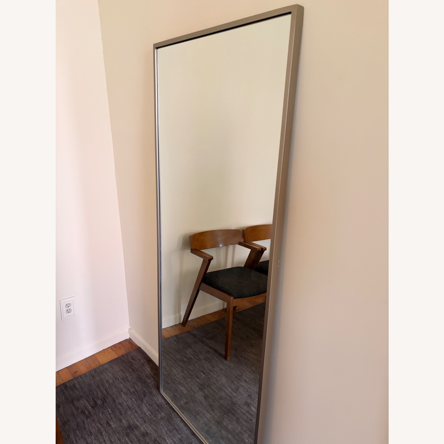 Room & Board Silver Metal Floor Mirror - image-3