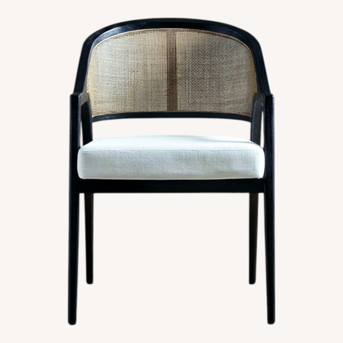 Used Arhaus Aimee Chair Black Wood Dining Chairs for sale on AptDeco