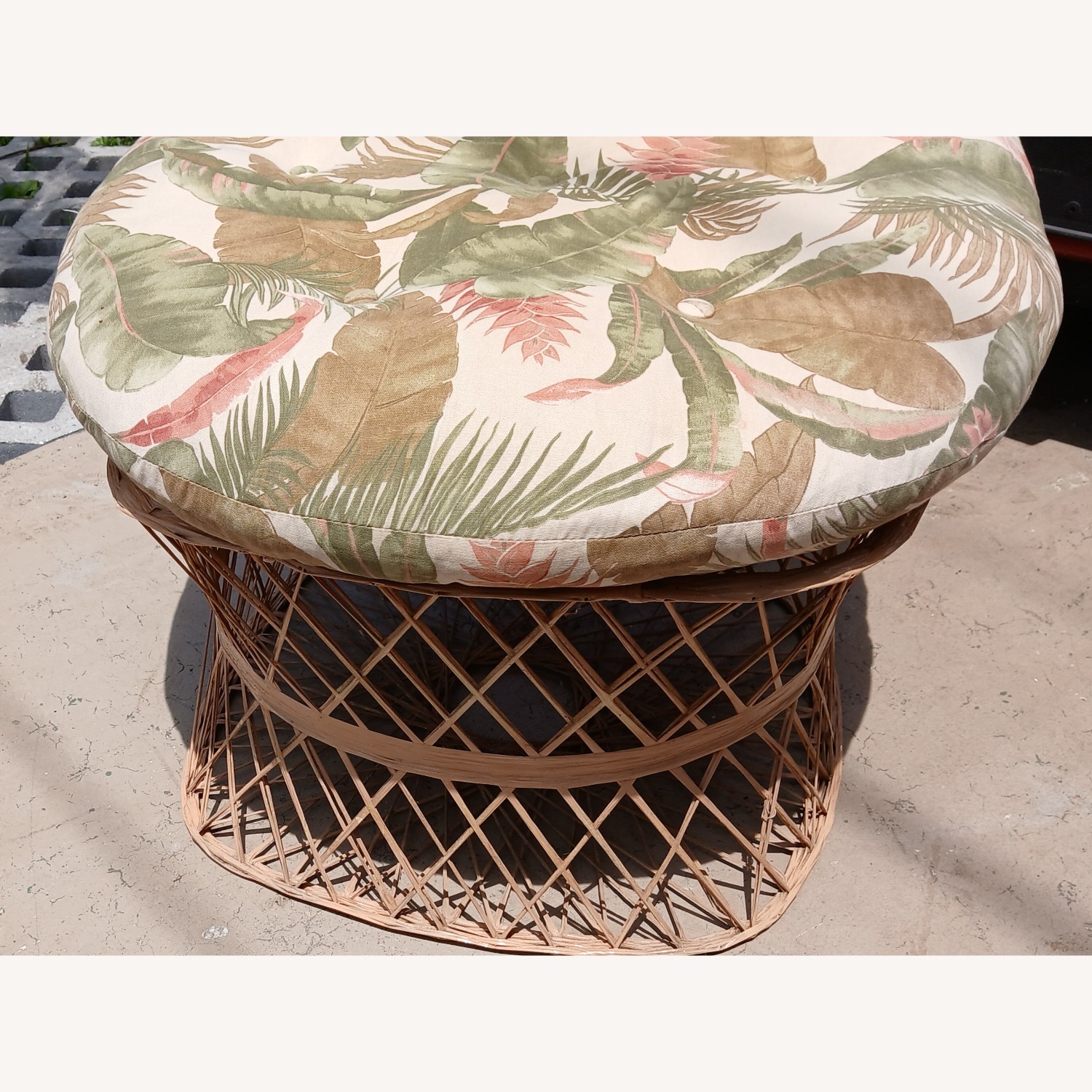 Woodard Spun Fiberlass Ottoman or Side Table - image-2