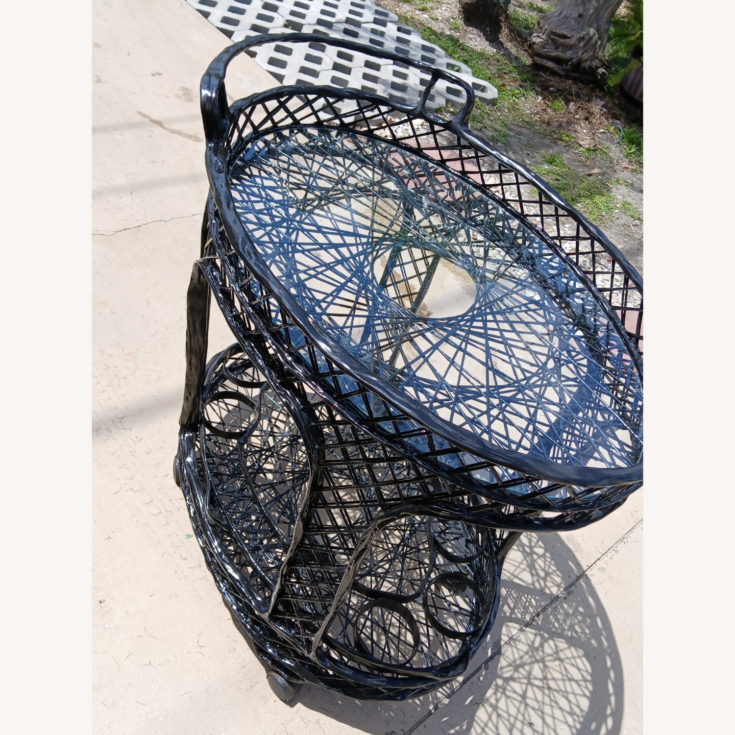 Woodard Mid Century Spun Fiberglass Bar Cart - image-4