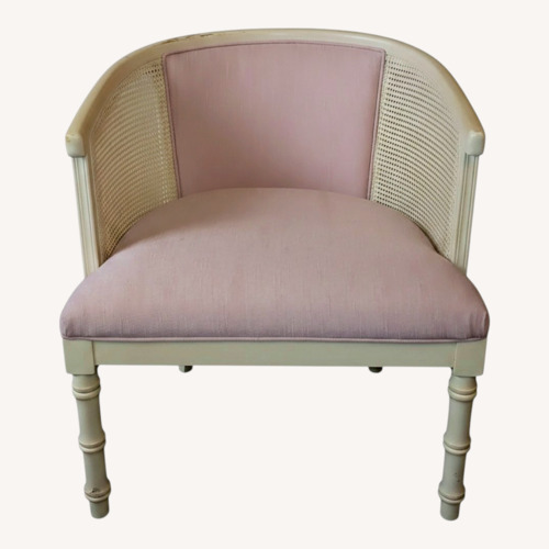 Used Vintage Cane Back Barrel Chair  for sale on AptDeco