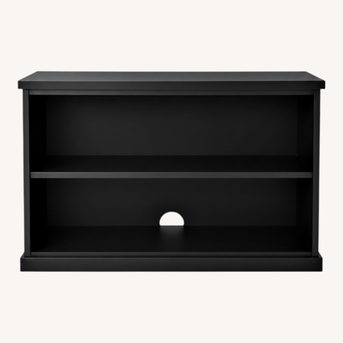 Used Pottery Barn Bedford Black 2-Shelf Bookcase for sale on AptDeco