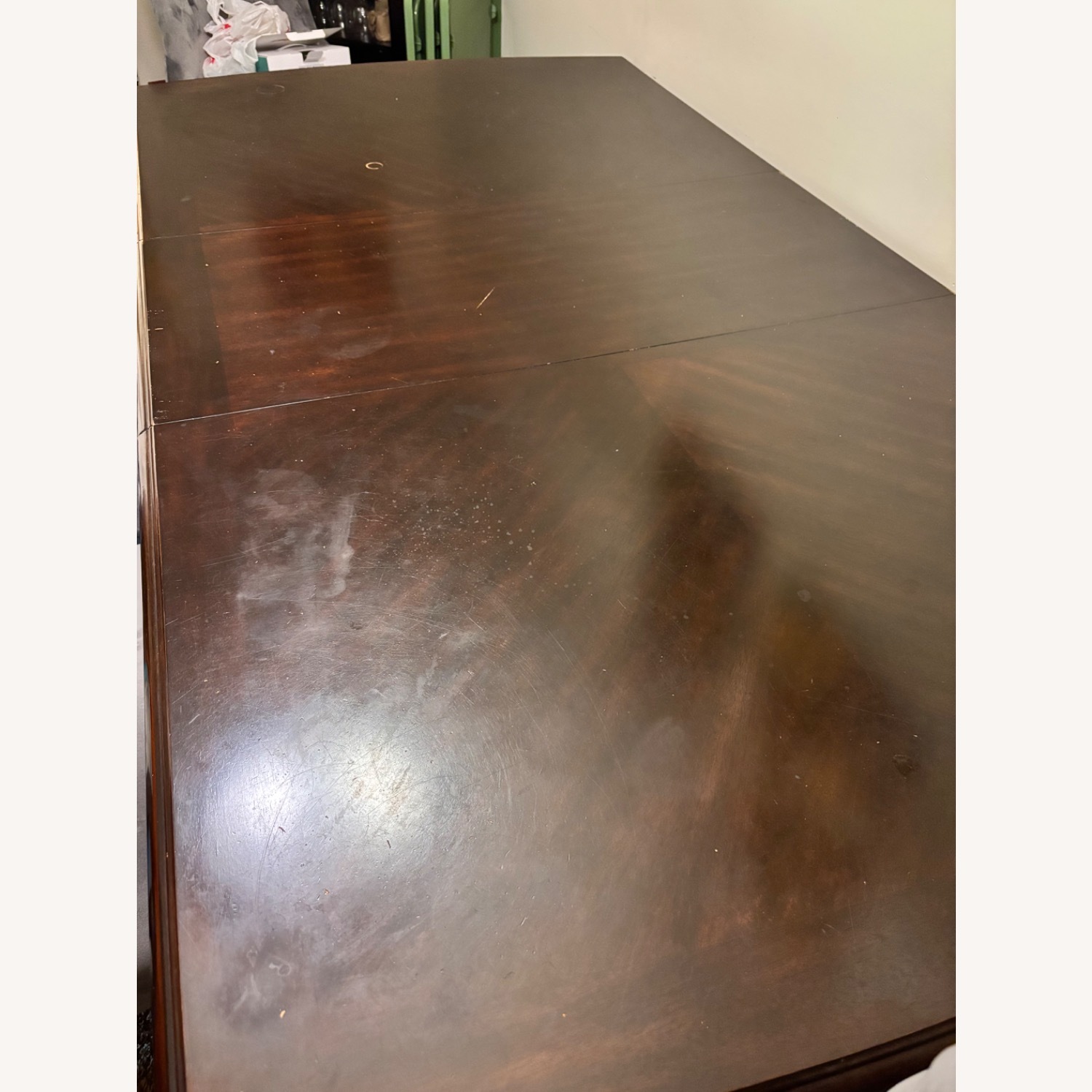 Ashley Furniture Dark Brown Wood Dining Table - image-2