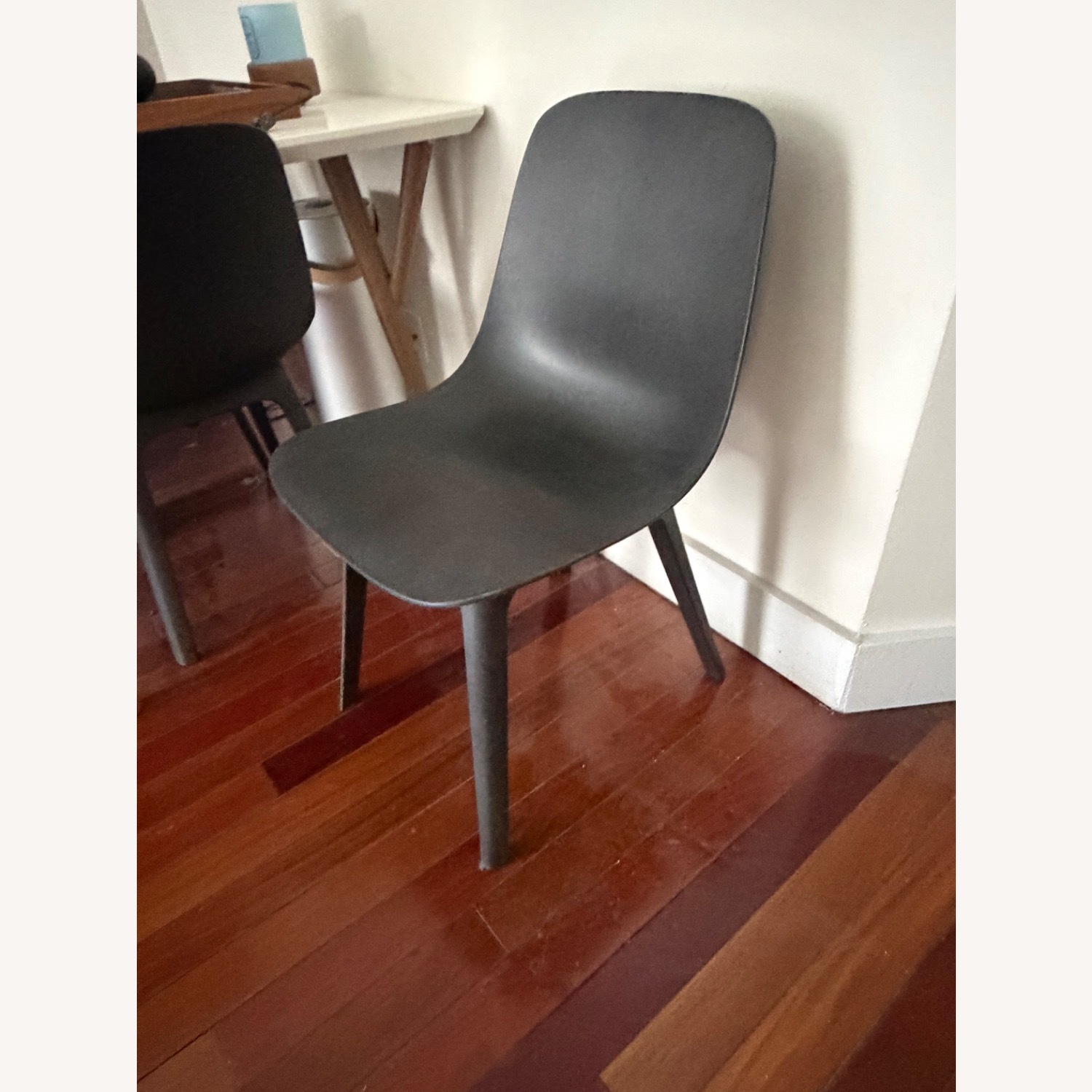 IKEA Dark Gray Plastic Dining Chairs, Set of 4  - image-2