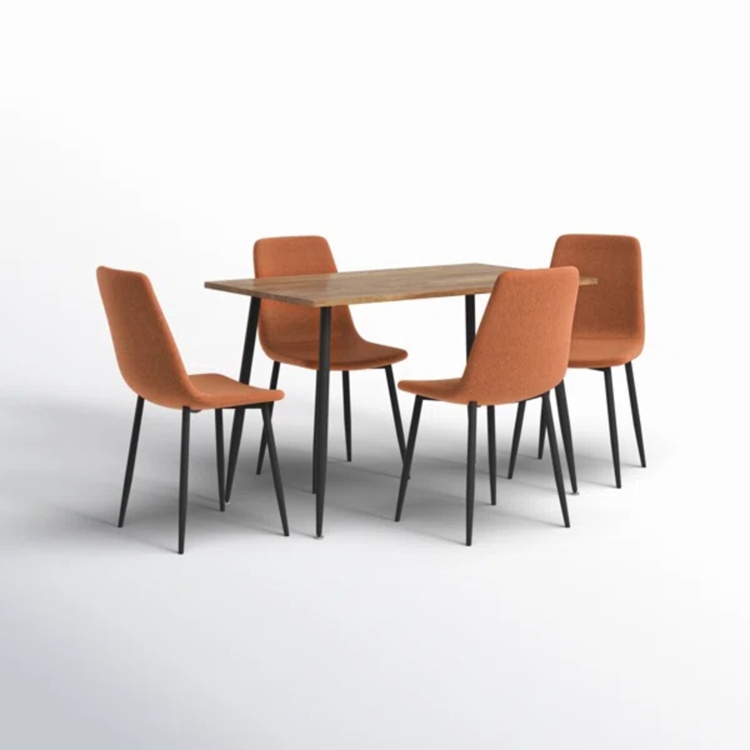 Wayfair Light Brown Wood Dining Set - image-5