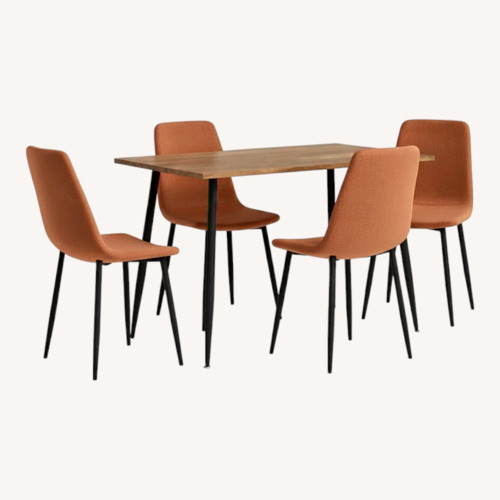 Used Wayfair Light Brown Wood Dining Set for sale on AptDeco