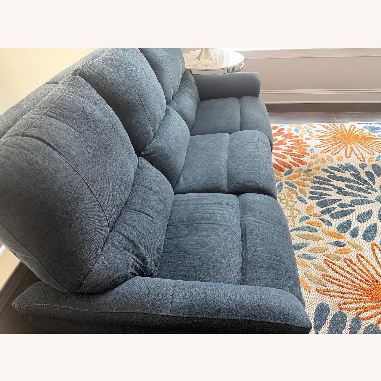 American Signature Furniture Blue 3+ Seater Sofa - image-3