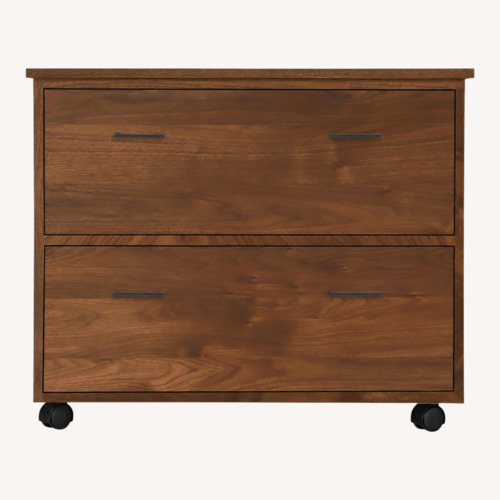 Used Room & Board Linear Walnut filing cabinet for sale on AptDeco