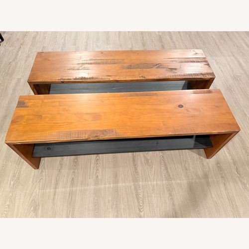 Used Wayfair Earby Dark Brown Wood Bench for sale on AptDeco