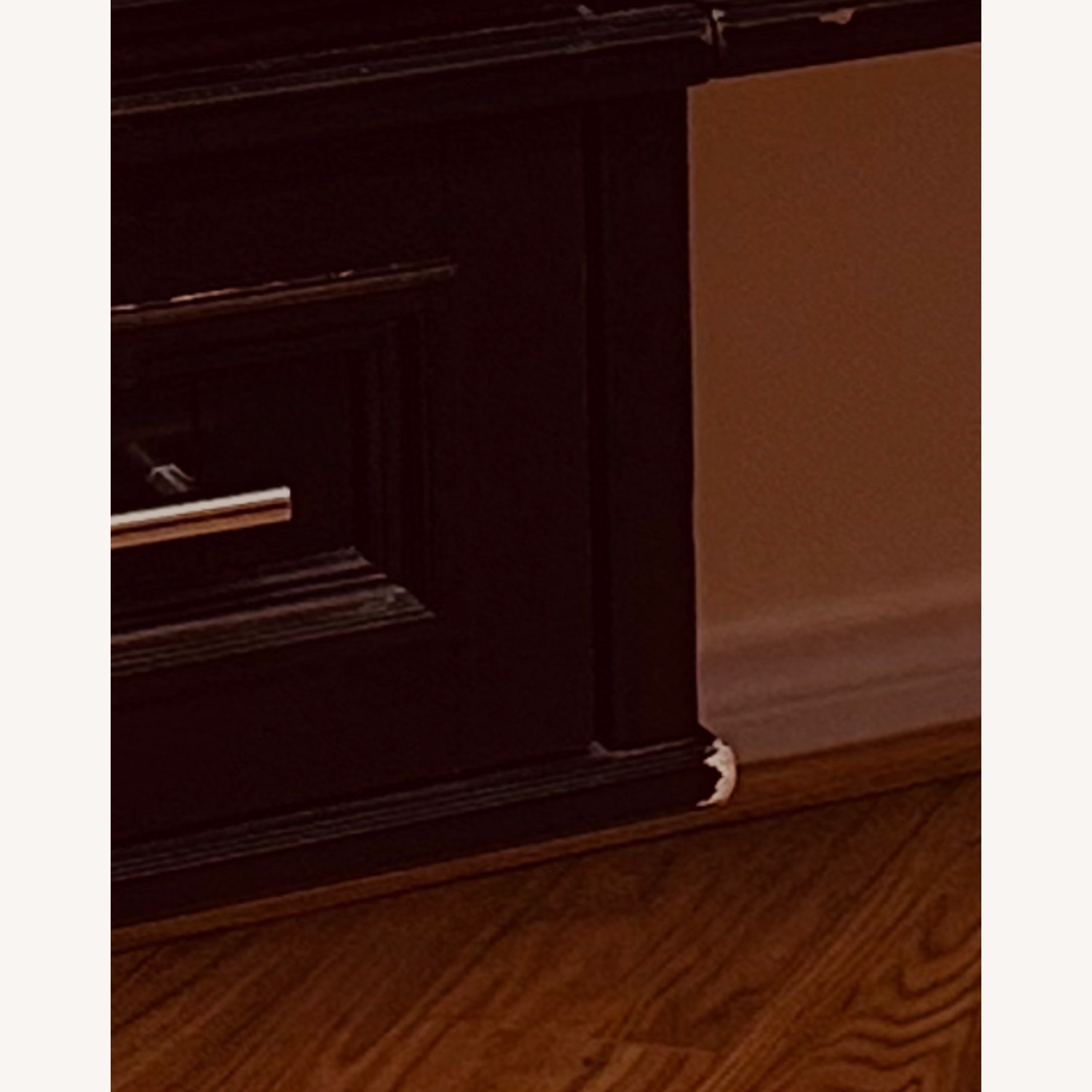 Dark Brown Wood Desk - image-3