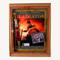 Movie Art Pieces Gold Glass Wall Art