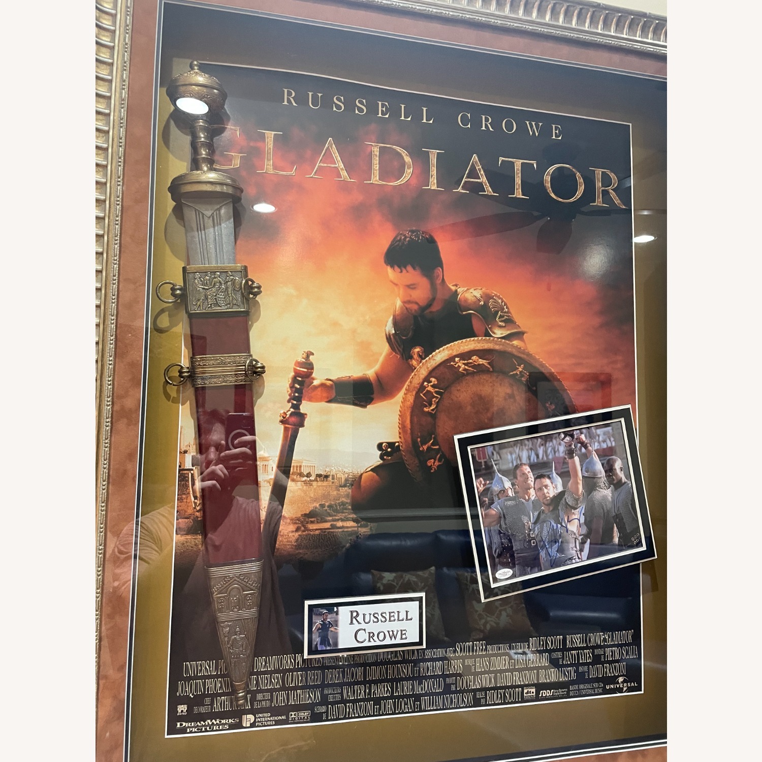 Movie Art Pieces Gold Glass Wall Art - image-5