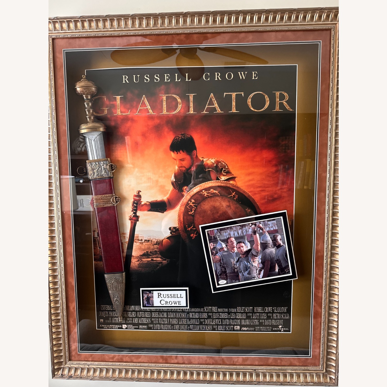Movie Art Pieces Gold Glass Wall Art - image-1