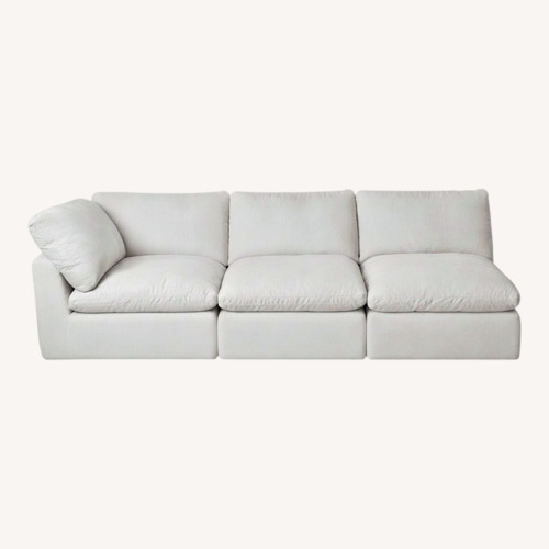Used Restoration Hardware Cloud White Linen 3+ Seater Sofa for sale on AptDeco