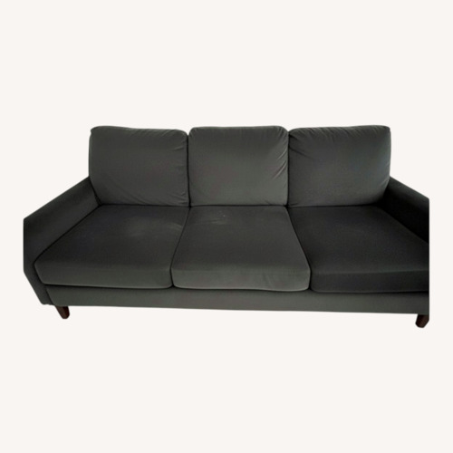 Used Raymour & Flanigan Green Fabric 3+ Seater Sofa for sale on AptDeco