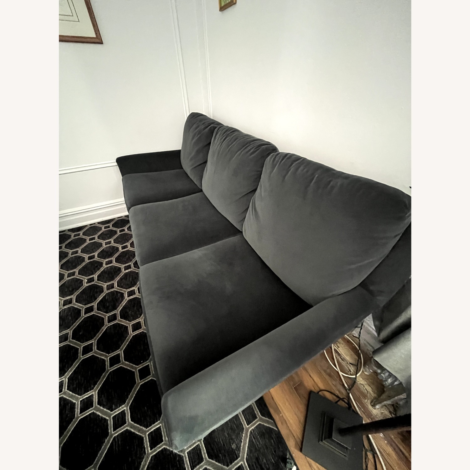 Raymour & Flanigan Green Fabric 3+ Seater Sofa - image-3