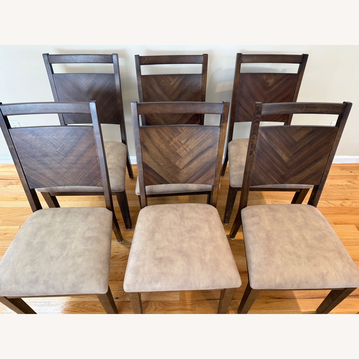 Lane Furniture Andaz Dark Brown Wood Dining Chairs - image-2