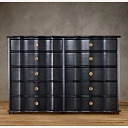 Used Restoration Hardware 18th C. Italian Baroque Wood 10 Drawer Dresser for sale on AptDeco