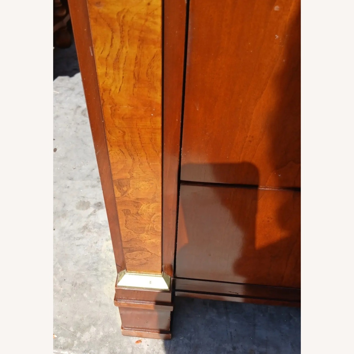 Brass Cherry Burl Baker Furniture Dresser - image-8