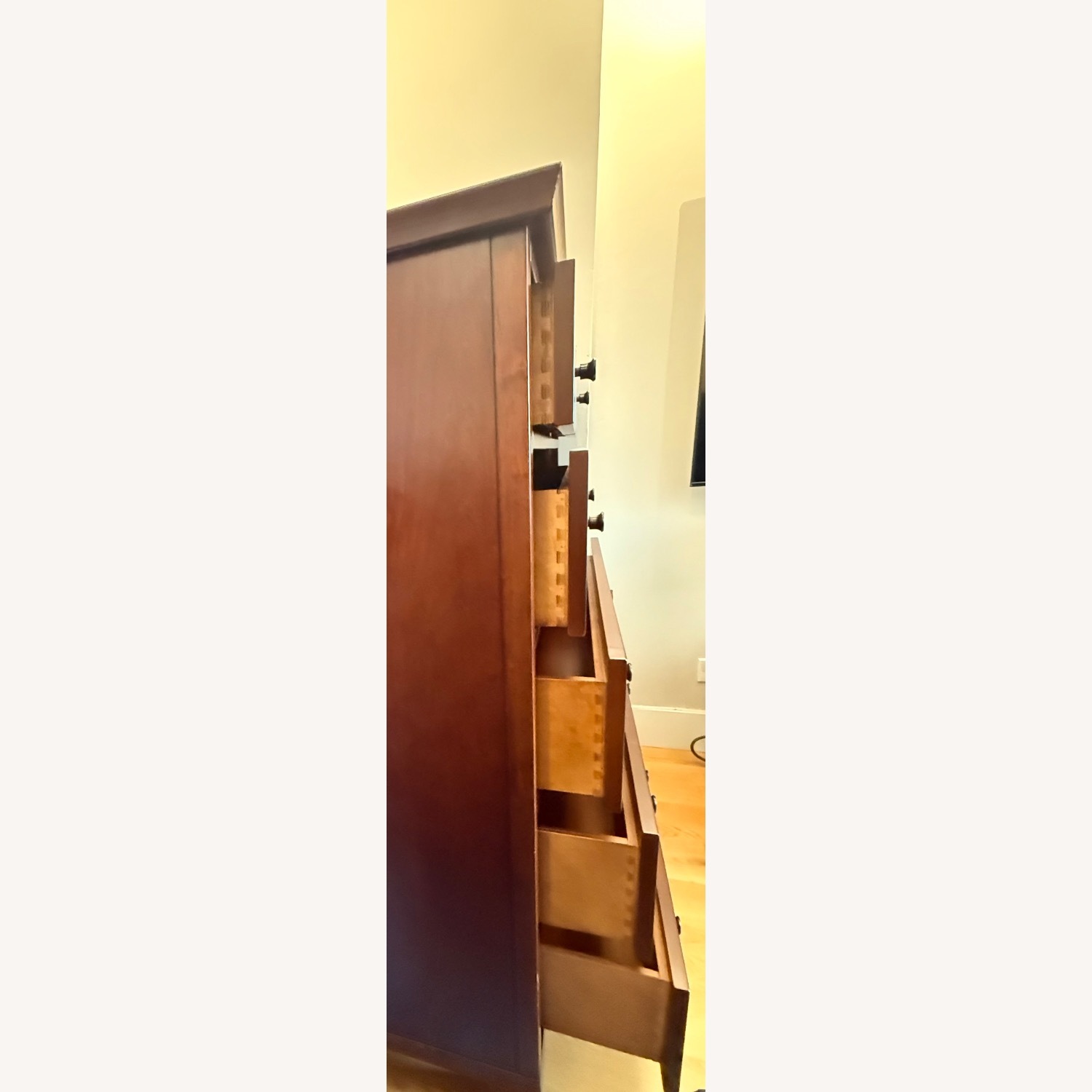 Pottery Barn Valencia Dark Brown Wood Dresser - image-7