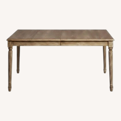 Used World Market Paige Distressed Oak Dining Table for sale on AptDeco