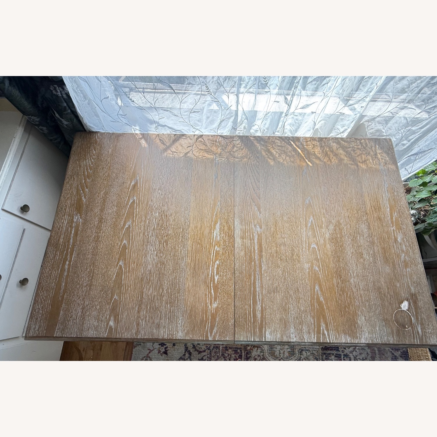 World Market Paige Distressed Oak Dining Table - image-2