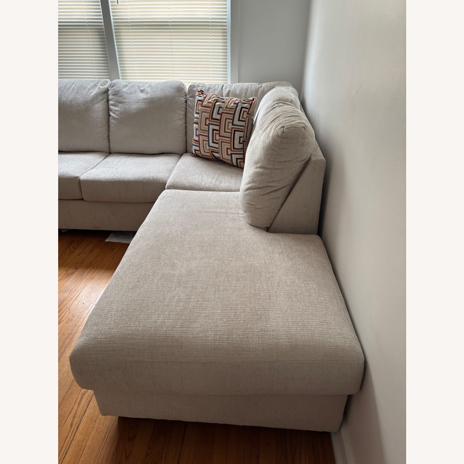 Ashley Furniture Natural Fabric 2 Piece Sectional - image-2