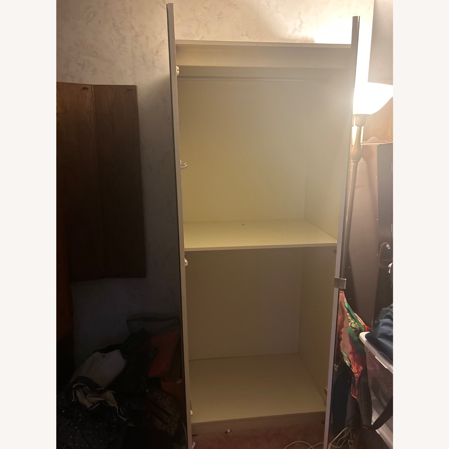 White Armoire, Mirrored Front - image-2
