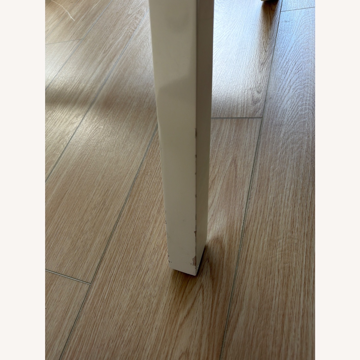Crate & Barrel Spotlight White X-Leg Desk 58" - image-6