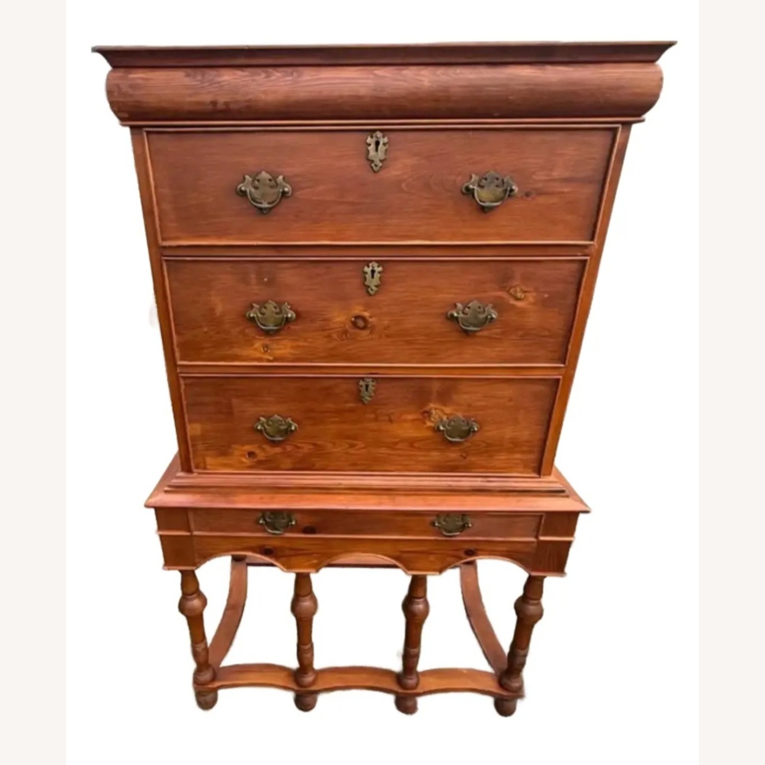 Antique William & Mary Style Dresser - image-1