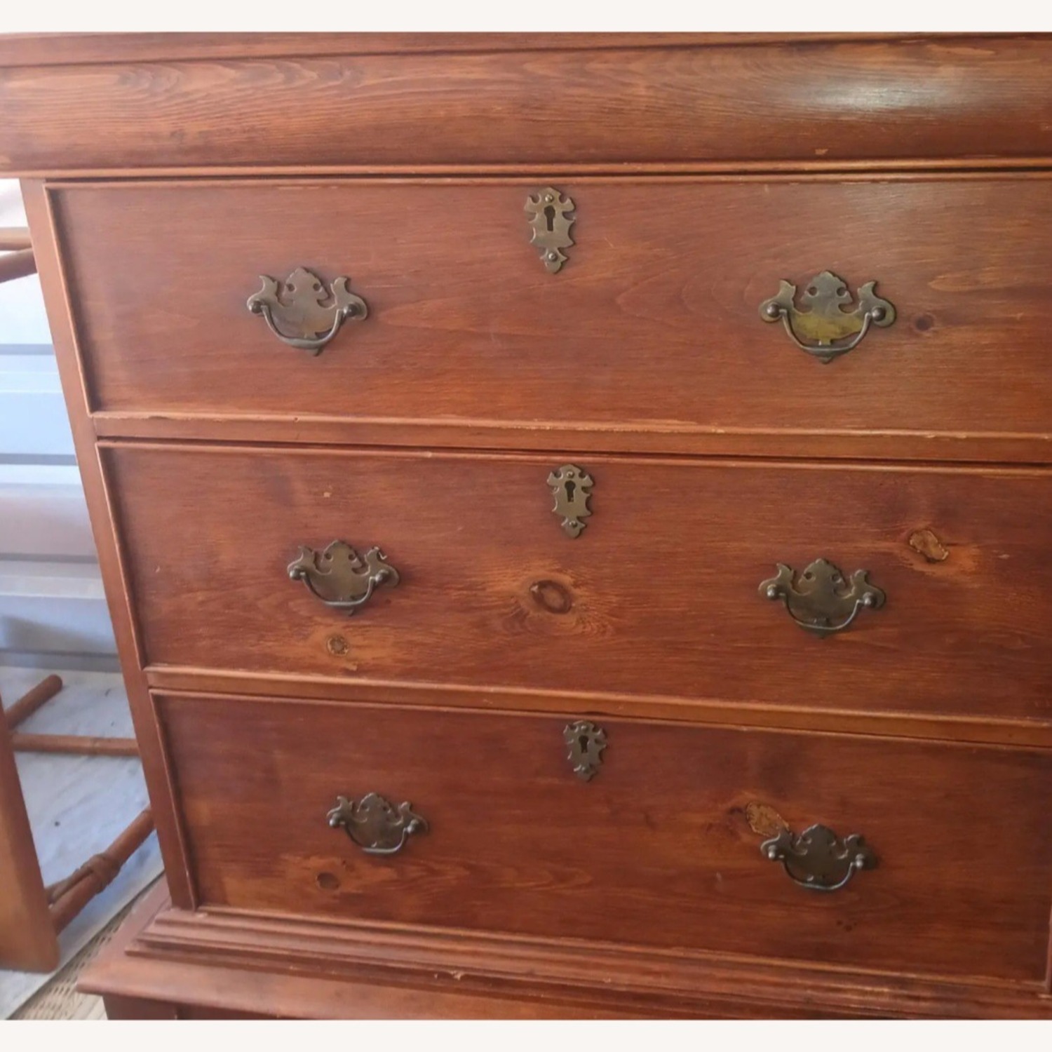 Antique William & Mary Style Dresser - image-11