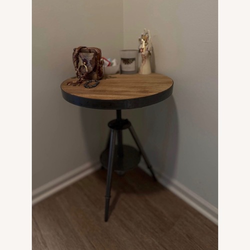 Used Meka Adjustable Wood/Metal Table  for sale on AptDeco