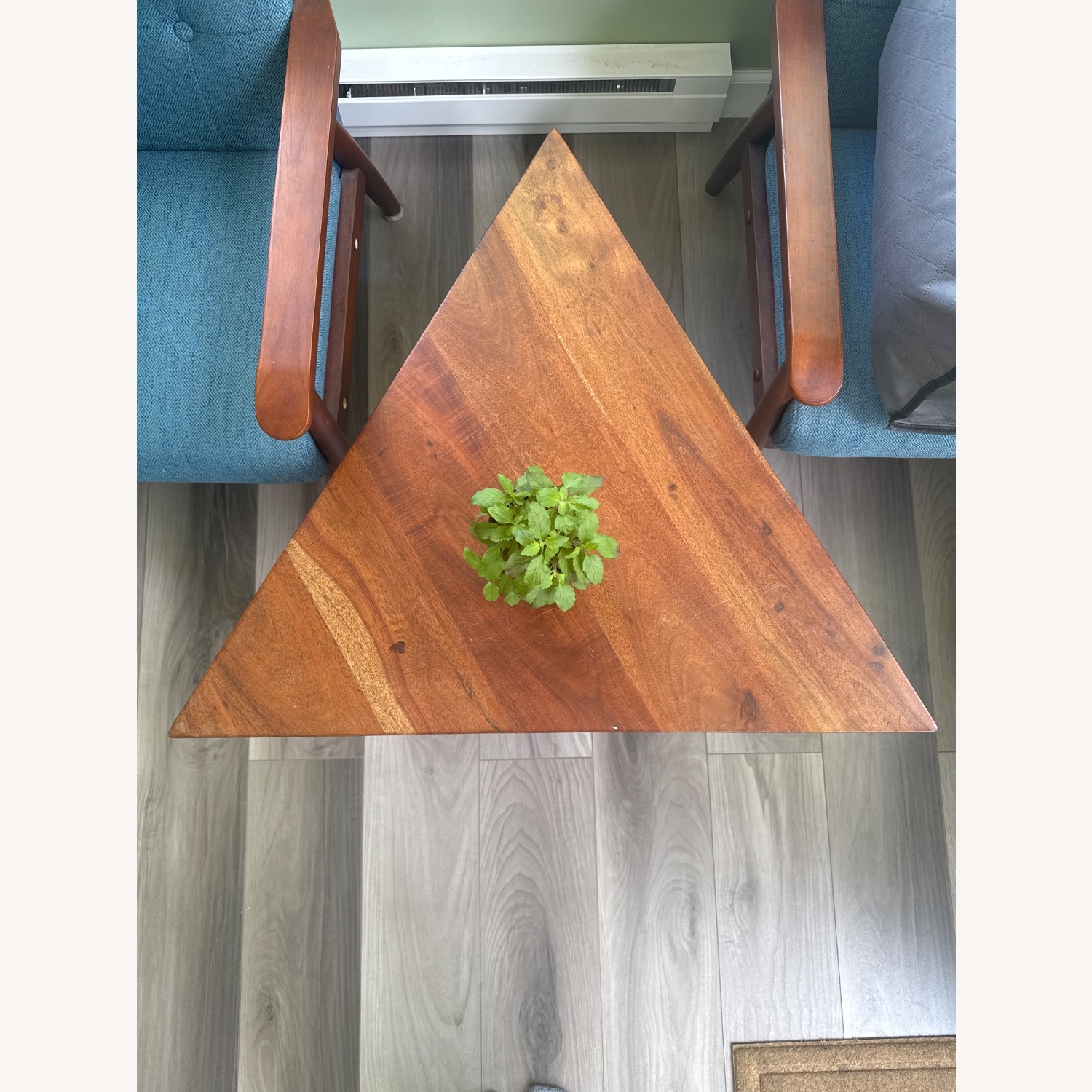 Dark Brown Wood Coffee Table - image-4