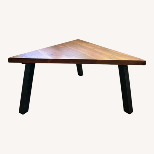 Used Dark Brown Wood Coffee Table for sale on AptDeco
