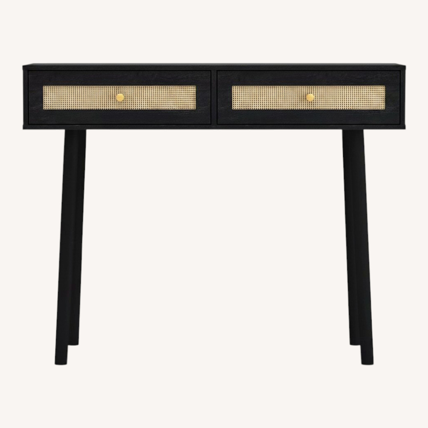 Frances Woven Rattan Desk - image-0