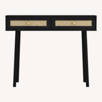 Frances Woven Rattan Desk